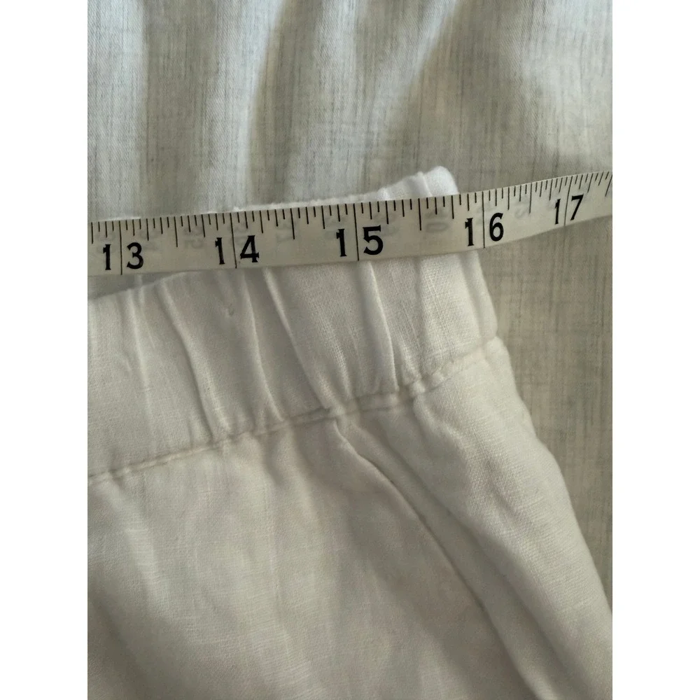 NWT Quince European Linen Pants Womens Large White European Linen